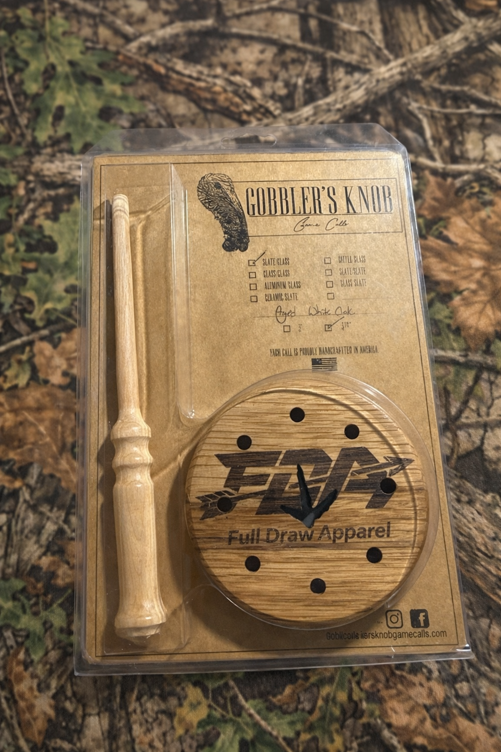 White Oak Green Slate Turkey Call