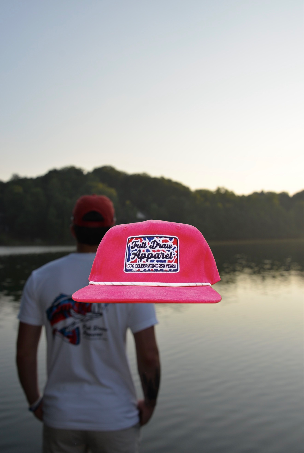 American Freedom Rope Hat- Red