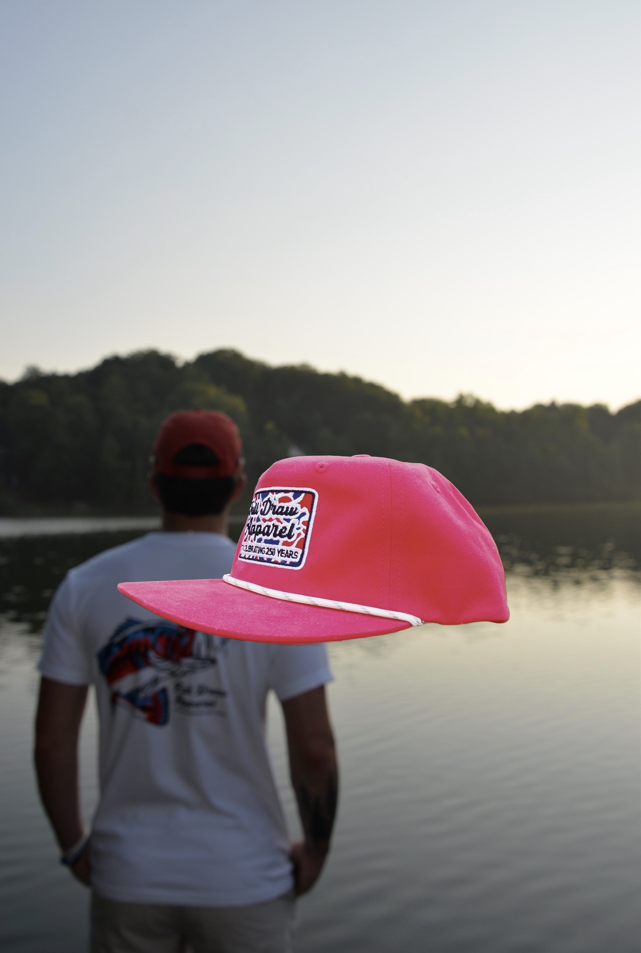 American Freedom Rope Hat- Red